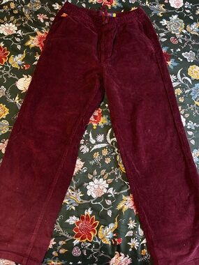 Men's Empyre Corduroy Pants -  Burgundy